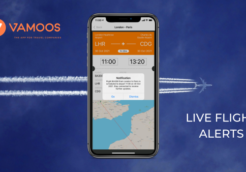 Help your clients fly stress-free with Live flight info and alerts – Vamoos for Travel Companies