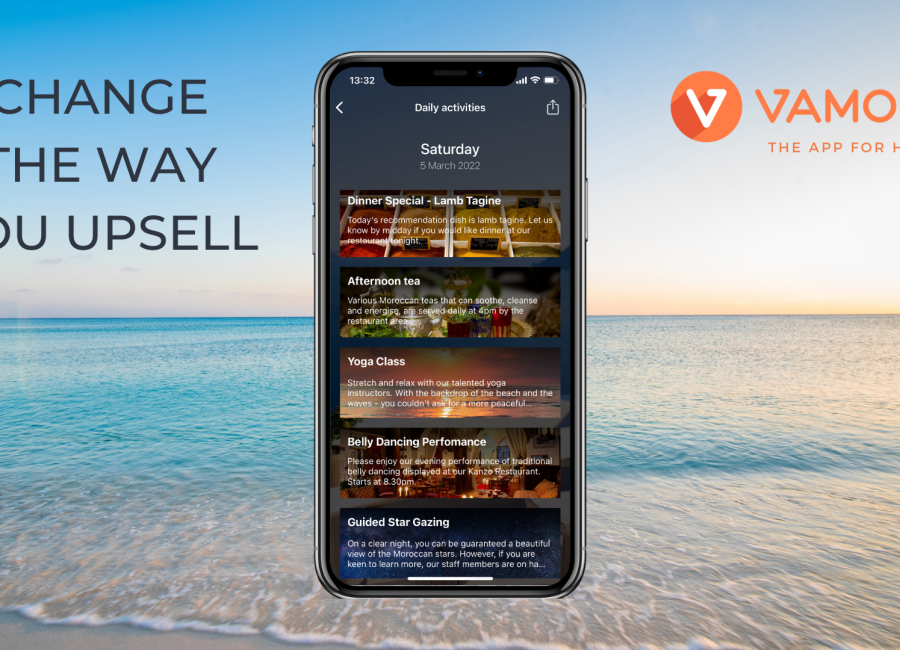 Change the way you upsell with notifications – Vamoos for Hotels
