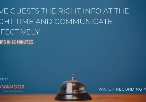 Give your guests the right information at the right time