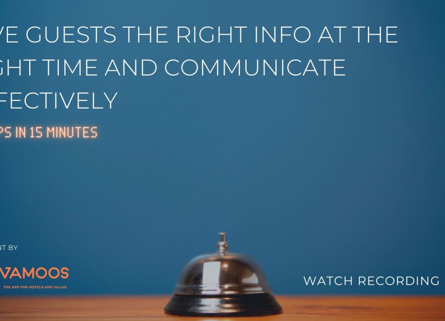 Give your guests the right information at the right time