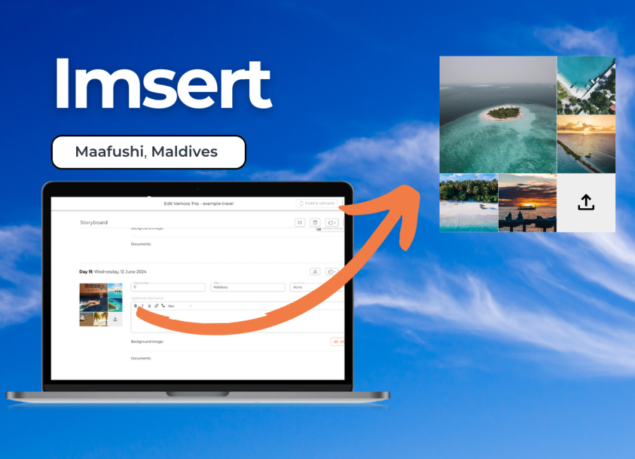 Imsert: AI image selector for travel itineraries